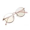 199008 Круглые Тонкие Очки с Плоской Оправой Женские Литературные Темпераментные Ретро Оправа Металлические Очки Мужские 2020