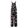 Womens Overalls Casual Print Wide Leg Jumpsuits Bib Rompers Sleeveless Straps With Pockets Outfits