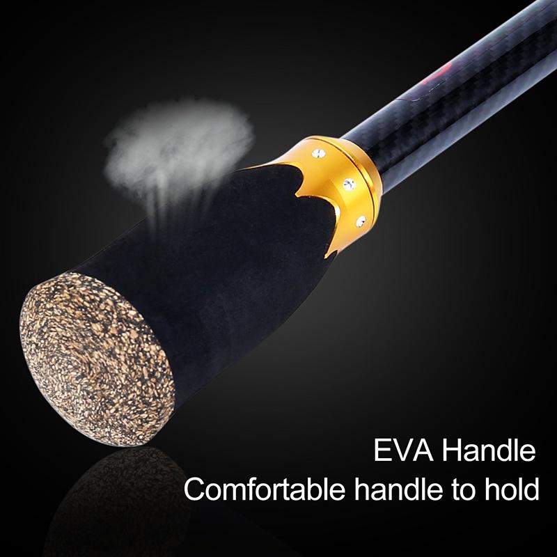 Fishing Rod 4 Section Carbon Fiber Casting Fishing Rod for Freshwater SaltWater Fishing Tackle Lure