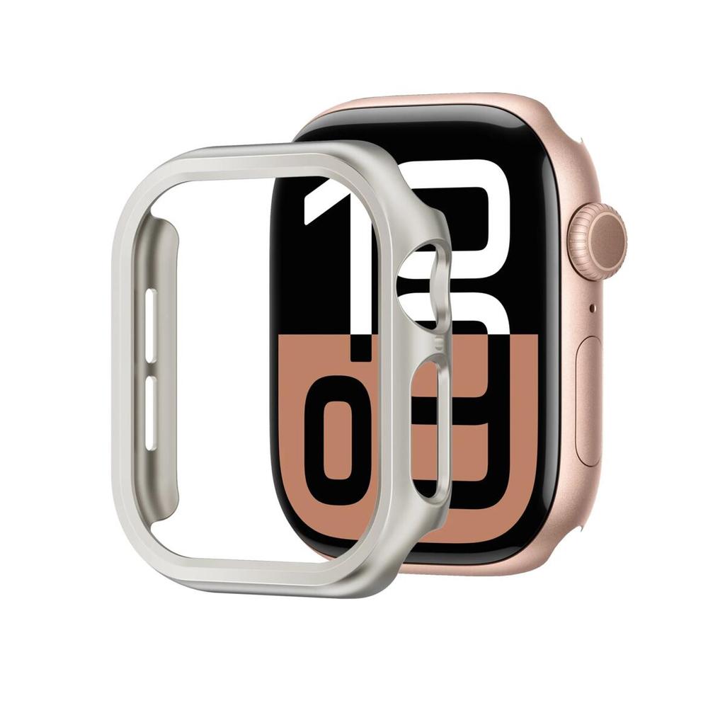 Чехол Hollow PC для Apple Watch 10 46 мм 42 мм защитная рамка для экрана жесткий бампер чехол аксессуары для IWatch Series 10 чехол