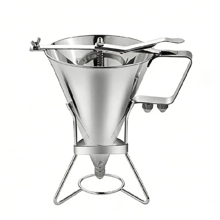 Кондитерский Funnel Dispenser из нержавеющей стали с прецизионными насадками для шоколада, соусов, теста и кондитерских изделий
