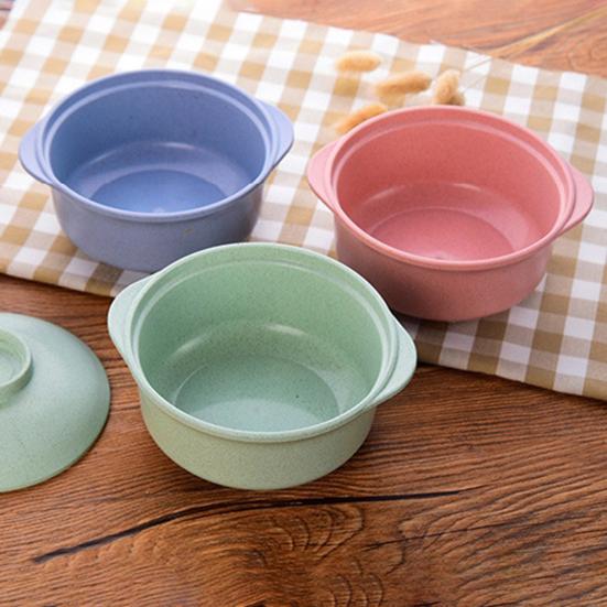 Безопасная миска для лапши быстрого приготовления. Термостойкая, легко очищаемая, небьющаяся, легкая миска с ручкой.