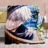 Jujutsu Kaisen Flannel Couch Blanket Soft Warm Throw Lightweight Plush Sofa Bed Decor -QJY
