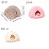 Fluffy Warm Hamster Plush Nest Comfortable Soft Rabbit Sleeping Nest Non-slip Windproof Hamster Cage Cage Decoration