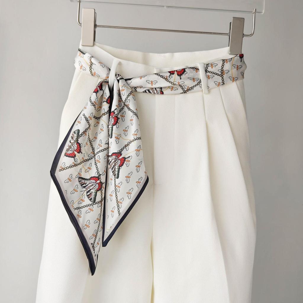 Женский длинный шарф-пояс цвета кешью: 2025 Новый стиль аксессуар на талию и с завязками на шее для джинсов