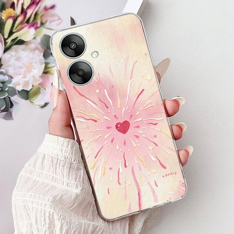 Clear Casing For Redmi 13C 13R 5G Cover For Redmi 13C 5G Case Luxury Butterfly Love Fashion Flowers Cool Cute Cartoon Painted