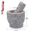 Ступка и пестик LISM из камня Маifan для чеснока