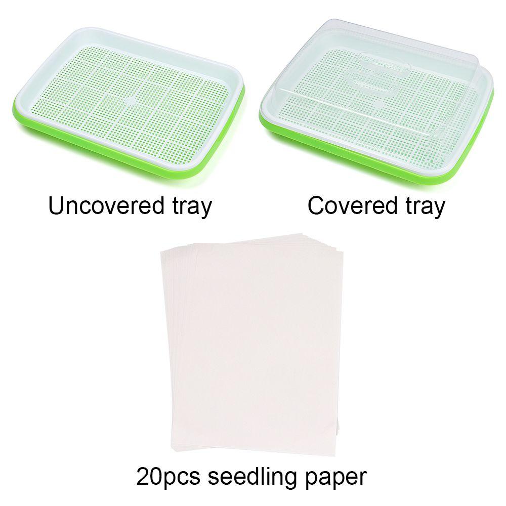 Home Garden Nursery Paper Hydroponic Tray Sprout Pot Plant Box Grow Nursery Pots Seed Sprouter Tray