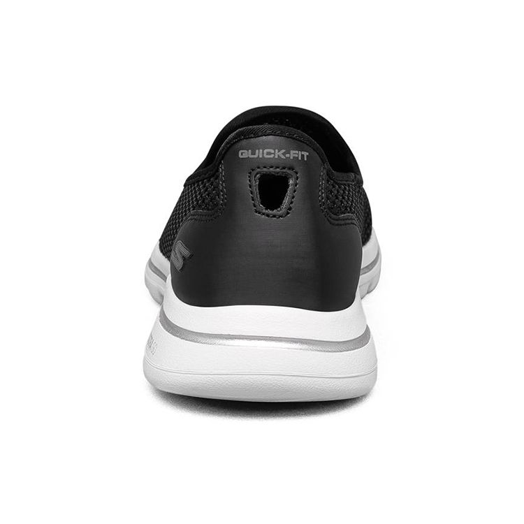 Skechers Go Walk 5 Низкие Легкие Дышащие Вставные Повседневные Кроссовки Женские Черные 896021-BKW