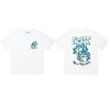 Cross-border new graffiti letter printing European and American street trendy brands loose and versatile casual men's and women's short-sleeved round
