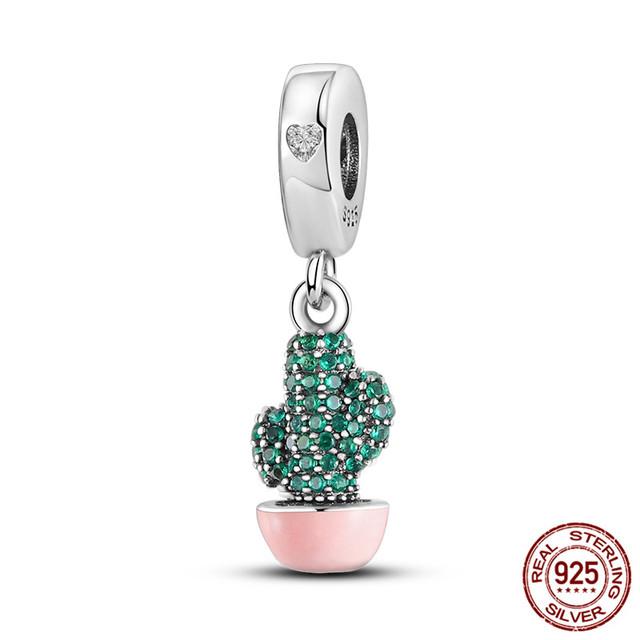 The New Pendant Beaded Charms Fit Bracelet 925 Sterling Silver Women DIY Fine Jewelry