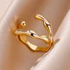 Модные 925 Серебряные Панк Изогнутые Кольца Открытия Мужские Женские Простой Дизайн Золото Серебряный Цвет Геометрическое Кольцо На Палец