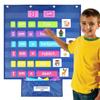 Classroom Pocket Chart Calendar Pocket Chart Multifunctional Hanging Pocket Chart for Classroom Home School Teaching