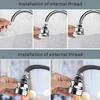 1pc 3 Mode 360 Degree Rotatable Faucet Sprayer Head Extender Kitchen Anti Splash Faucet Shower Water Saving