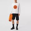 Burberry T-Shirts Men's White Crew Neck Moderate Straight Fit 80406881