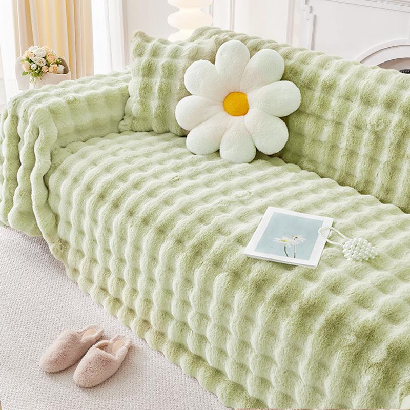 Мягкий нескользящий чехол для дивана, полное покрытие, утолщенный для зимы, универсальный для всех сезонов