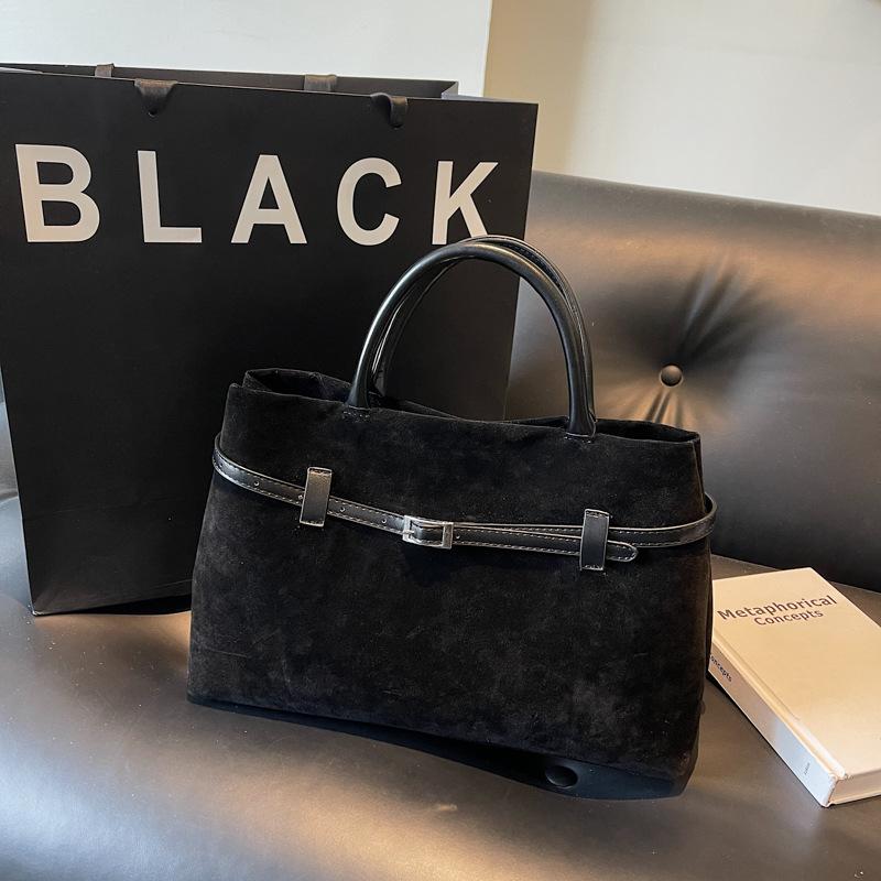 Матовая ретро женская сумка большая вместительная сумка-тоут осень и зима новая повседневная модная универсальная сумка для работы