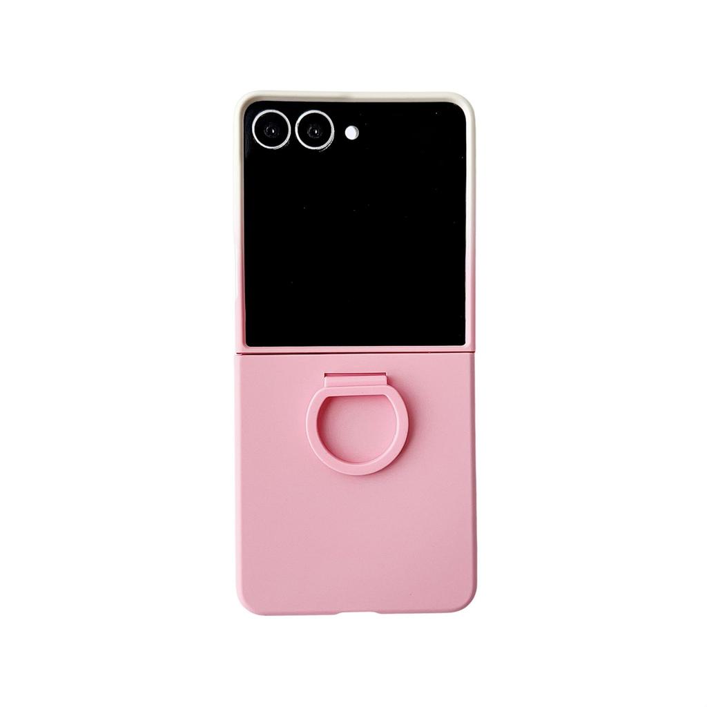 Ring Buckle Phone Case for Samsung Z FLIP7 TPU Hard Cover