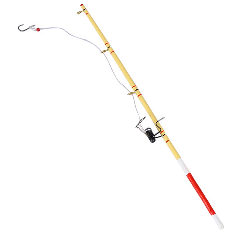 1шт 1:12 кукольных миниатюрных рыболовных инструментов Модель игрушечного кукольного домика Удочка для рыбалки