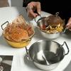 Набор из 1/3 шт. мисок для закусок из нержавеющей стали с двойными ручками, тарелки для еды в корейском стиле для приготовления пищи, запекания, кухонная посуда