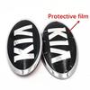 AAAGQ1 For KIA K2 K3 KX3 K4 K5 Cerato Forte Auto Grille Front Trunk Tailgate Emblem ABS Alloy Chrome Sticker Exterior Modification