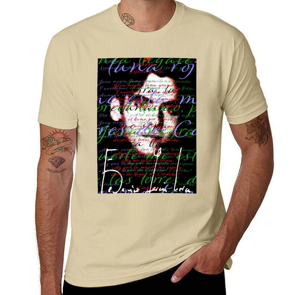 Федерико Гарсиа Лорка - Футболка Кордова летняя одежда рубашки футболки с принтом мужские футболки с принтом