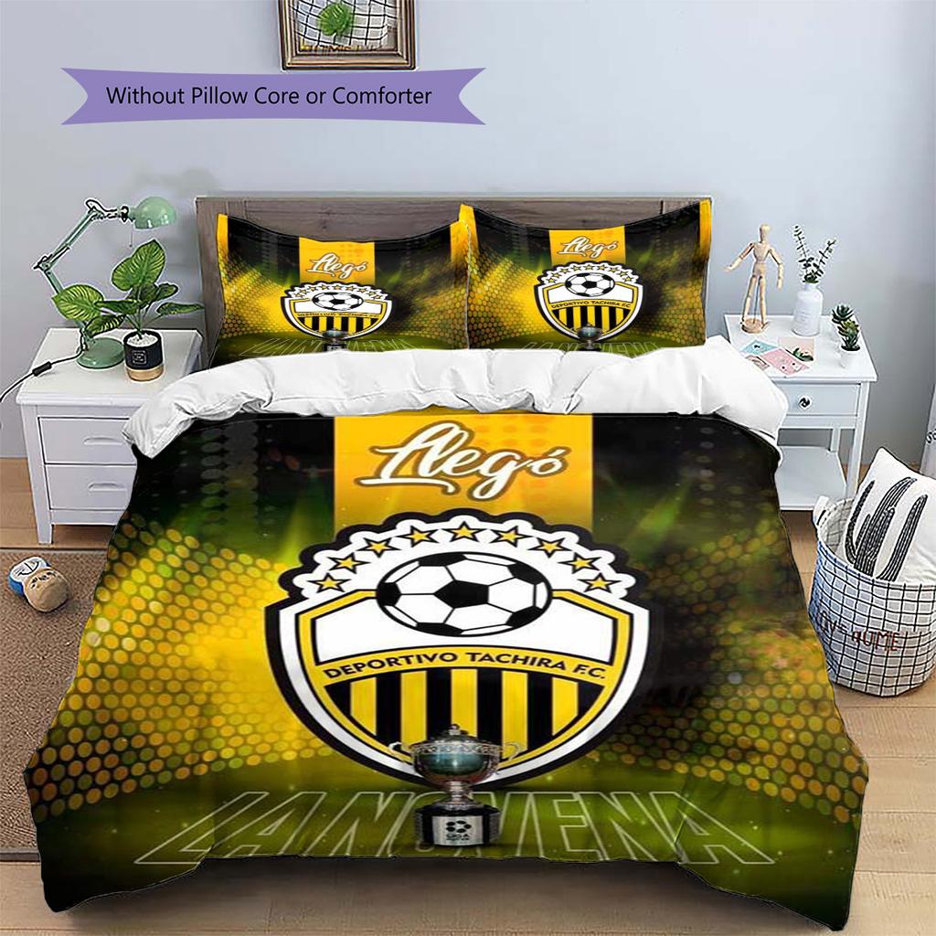 Deportivo Chicara FC Pattern Bedding Set Quilt Cover Pillowcase Home Decor Gift (1 * duvet cover + 2 * pillowcase, without core)