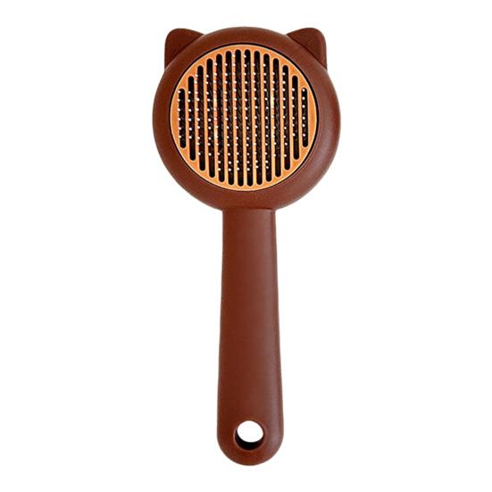 Pet Slicker Brush Self Cleaning Shedding Brush Cat Floating Hair Removal Massage Comb Pet Grooming Accessory for Dogs Cats