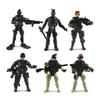 6/12 шт. Фигурки Военных Элитного Отряда с Оружием, 10 см, Солдаты SWAT Террористической Команды для Игр Детей, Красивый Подарок