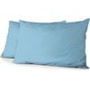 Set of 2 Pillowcases - HOME LINGE PASSION - HP72089 - Microfiber 82 G - 50 X 70 Cm - Sky Blue
