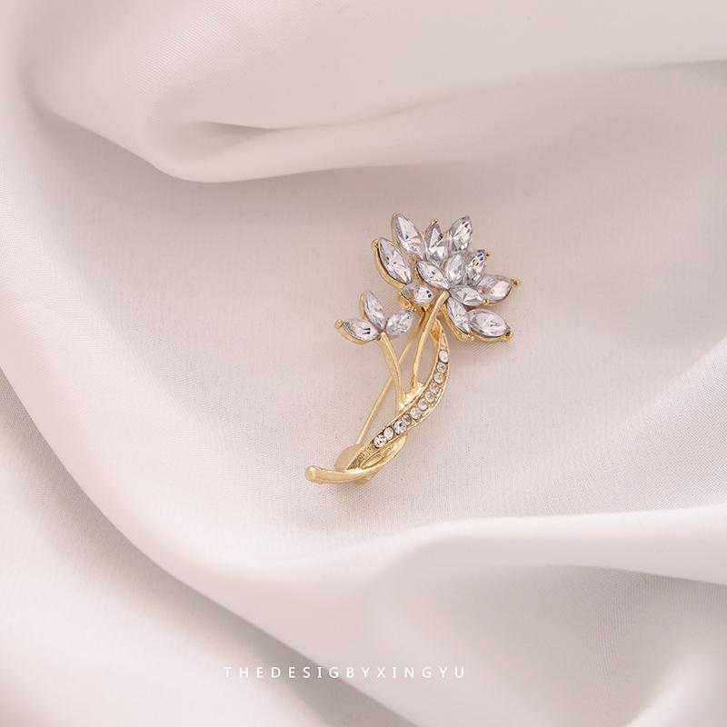 Элегантная брошь в виде золотого жемчужного колоса: Универсальный, Высококлассный Аксессуар для Женщин