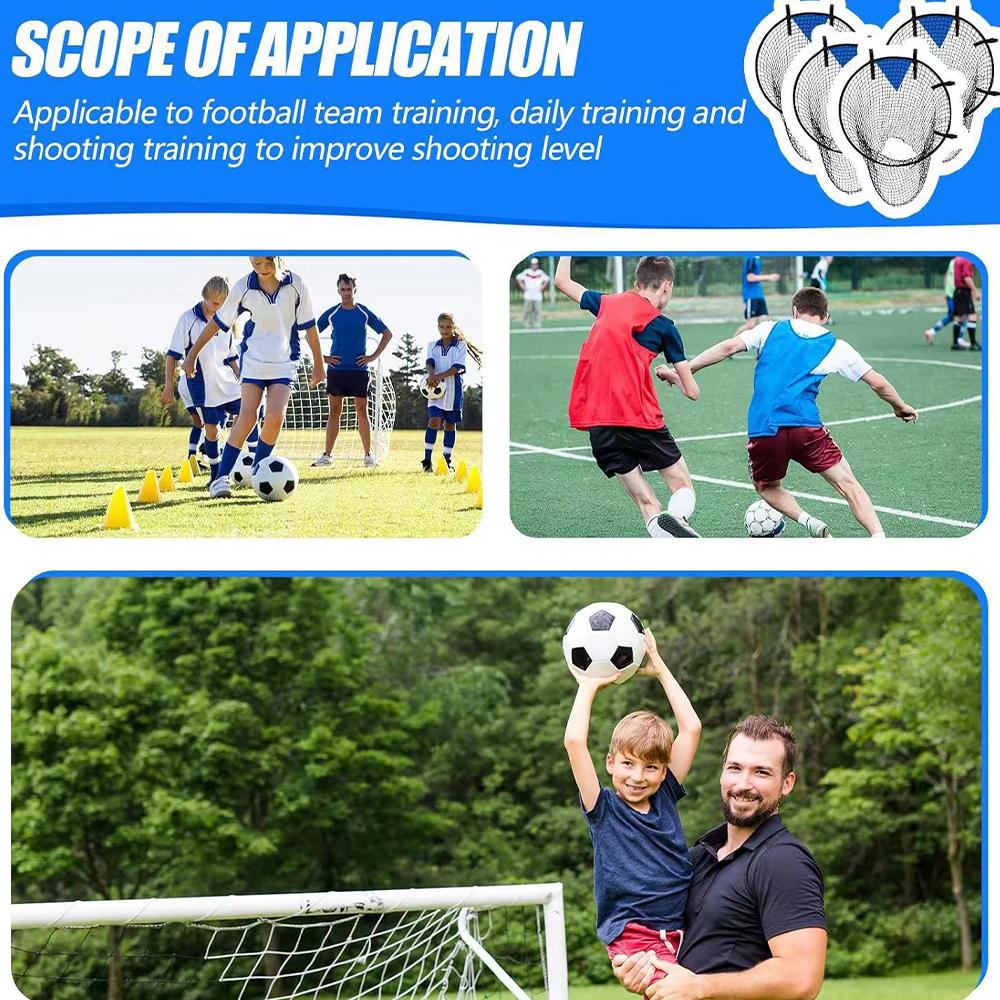 Сумка-сетка для футбольных ворот уличная Мишень для тренировки ударов по воротам Мишень для тренировки штрафных ударов Мишень для тренировки стрельбы для молодежи