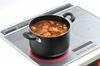 Kakusei Deep Pot, 22cm, 34.5cm x 22.7cm x 21cm, Marble Black, Induction and Gas Stove Compatible, Glass Lid, Non-Stick, GMB-05