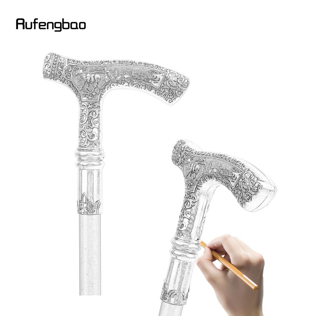 Gold Black Luxury Deer Handle Walking Cane Fashion Decorative Walking Stick Gentleman Elegant Cosplay Cane Knob Crosier 90cm