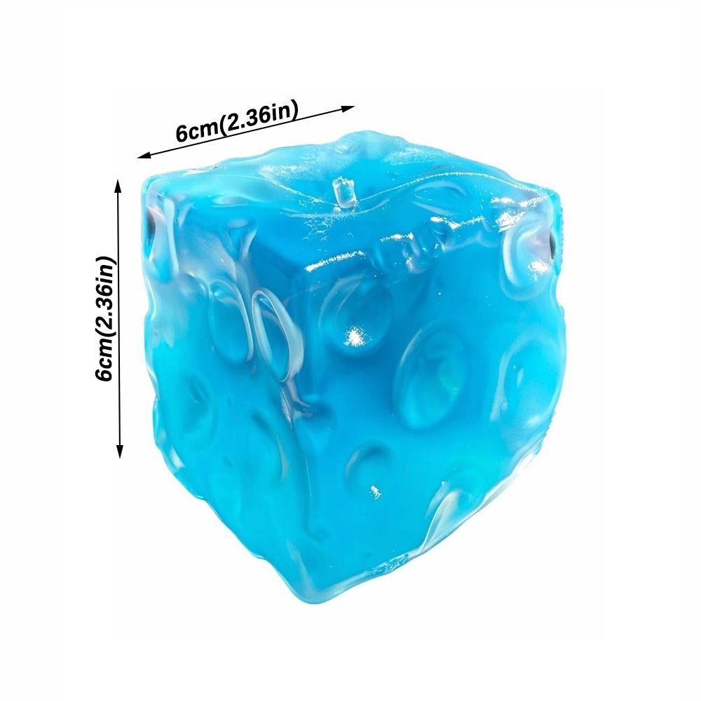 Soft and Stretchy Cheese Cube Stress Ball Cheese Squeeze Fidget Toy Stress Relief