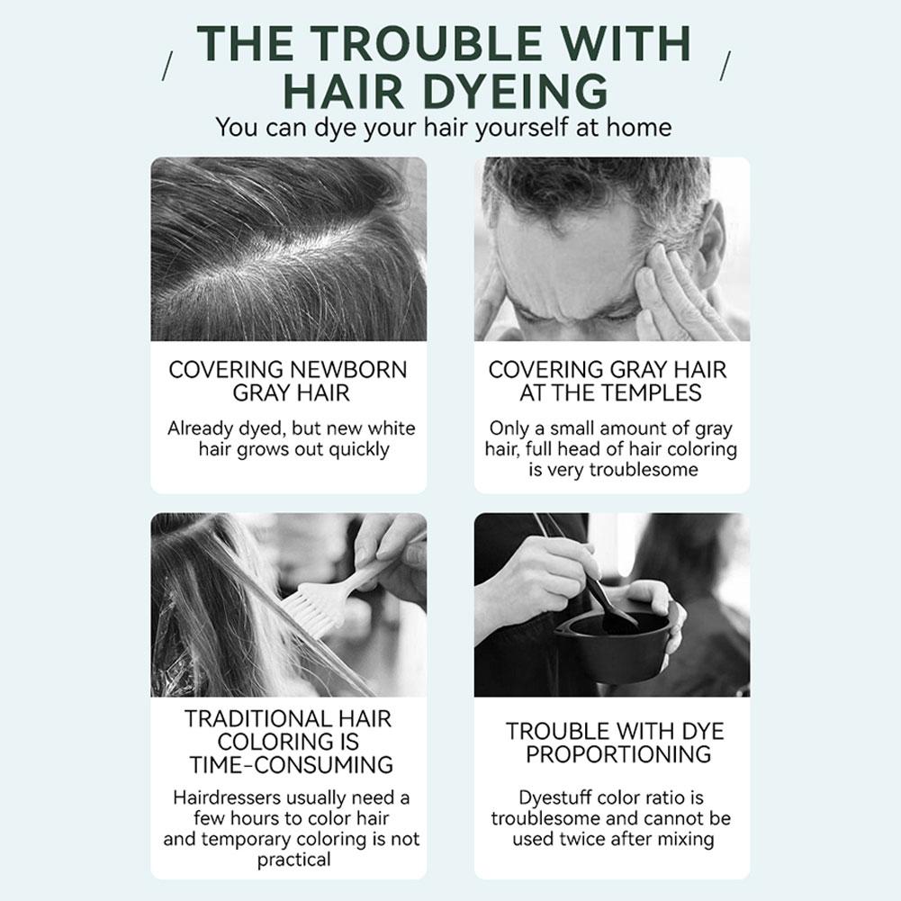 80 мл фруктовая эссенция для окрашивания волос, расческа для волос, кремовый цвет, черный, коричневый для женщин, бабушка, дедушка