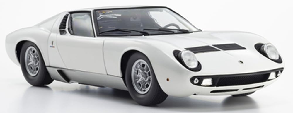 Kyosho Оригинальный масштаб 1/18 Lamborghini Miura P400 (белый) Готовый продукт KS08314W