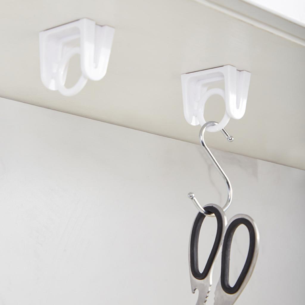 2 шт. вращающихся на 360 градусов самоклеящихся держателей для карнизов для штор настенные кронштейны для драпировки прозрачный пластиковый крючок