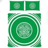 Celtic FC Официальный двуспальный комплект одеяла и наволочек, дизайн «Пульс»