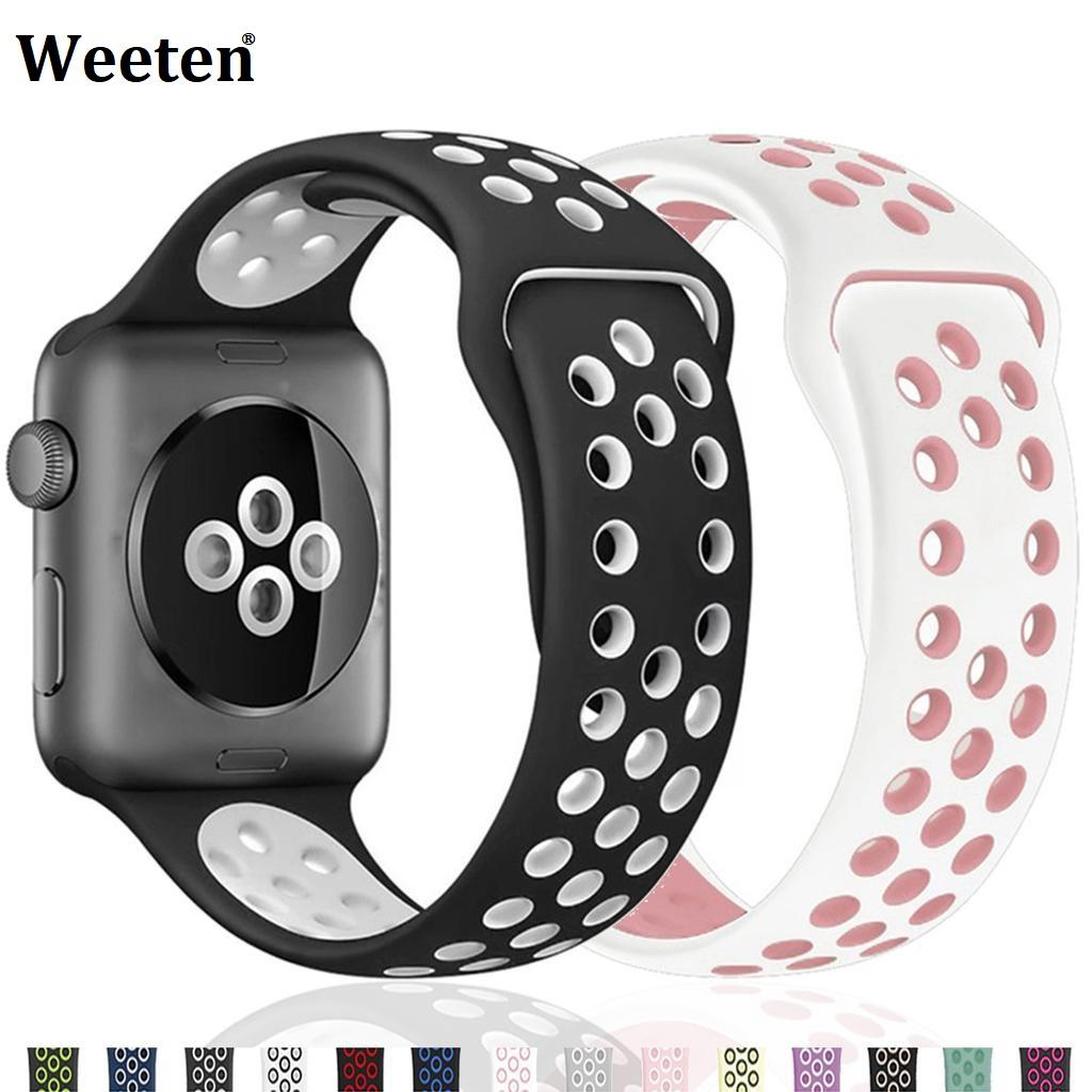Спортивный ремешок для Apple Watch Ultra 2, 9, 8, 7, 6 SE 5, 4, 3, 2, 1, 49 мм, 38 мм, резиновый ремешок для Iwatch 4, 3, 40 мм, 44 мм, 41 мм, 42 мм, 45 мм