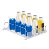 Drink Organizer for Fridge Adjustable Refrigerator Self Pushing Soda Can Dispenser for Garage Cooler