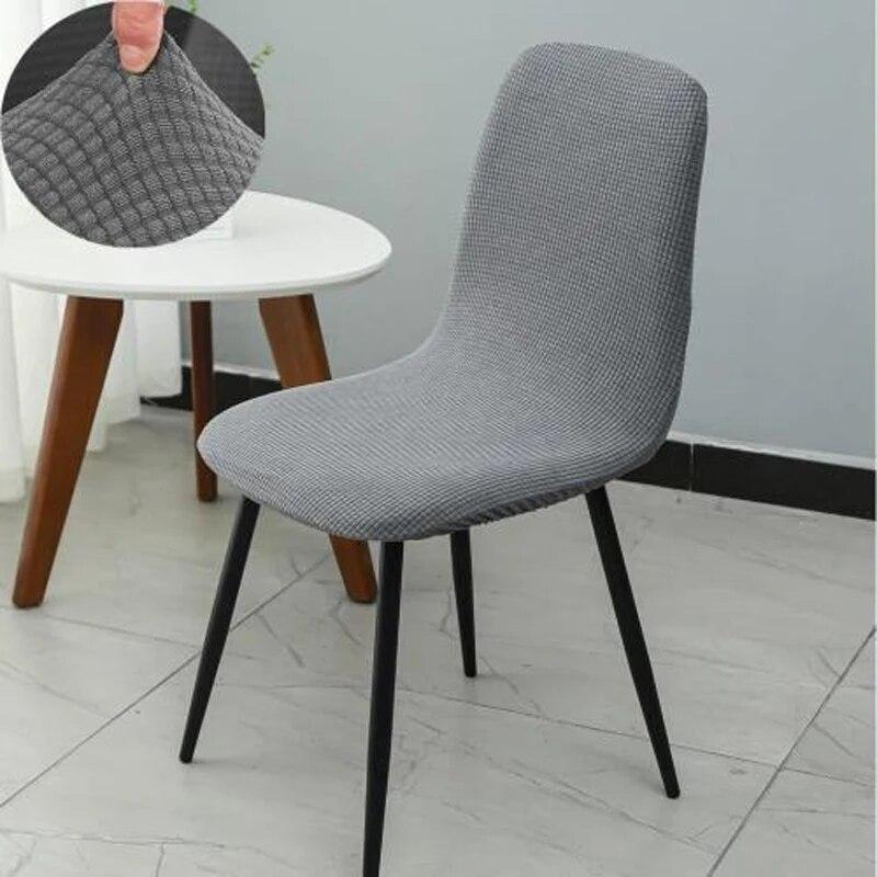 High Quality Multi-color Thickened Elastic Chair Cover Universal Curved Dining Chair Cover All Inclusive Backrest Integrated Set