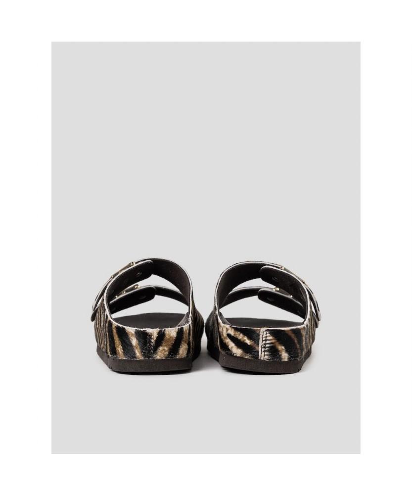 Scholl (Women) Two-Strap Cork Sandals Brown (Hh64K2C12D)