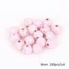 100 штук 8 мм блестящие акриловые бусины для изготовления ювелирных изделий DIY отдел браслетов ручной работы