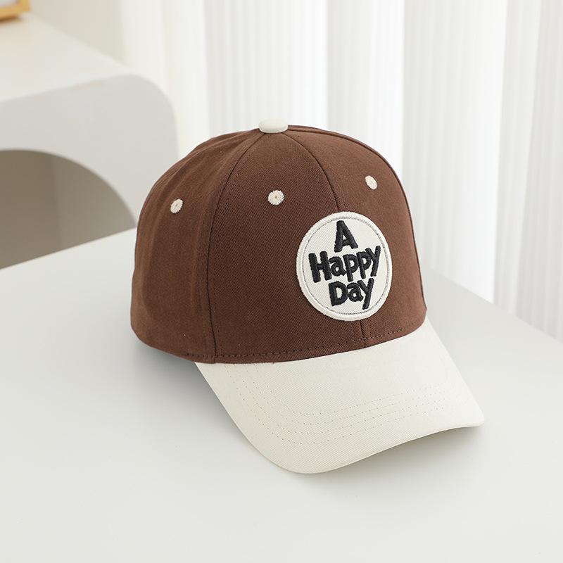 Модная детская бейсболка Color Block 2026 - Стильная шляпа для защиты от солнца для мальчиков и девочек