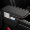 Car Armrest Cover Height Pad With Side Storage Bags Automotive Armrest Arm Support Cushion Protective Pad for Car Interior