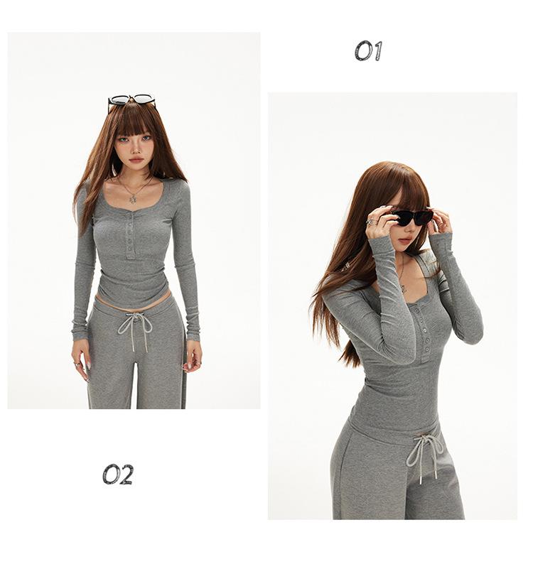 Женские брюки американского ретро-стиля, облегающего кроя, с V-образным поясом и широкими штанинами, коллекция осень/зима 2025