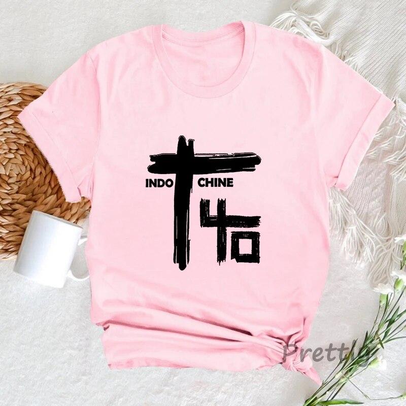 Уникальная футболка с центральным туром Индокитая, женская повседневная футболка с винтажным принтом, летние хлопковые женские футболки с короткими рукавами, уличная одежда унисекс