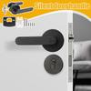 Privacy Door Handle Heavy Duty Black Passage Doorknob Lock Interior Black Flat Door Handles Keyless For Bathroom Bedroom