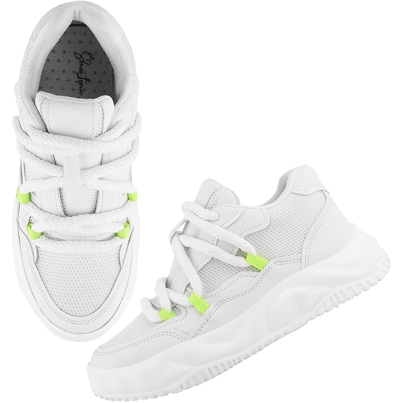 Shoetopia Casual White Sneakers For Women-Eu36